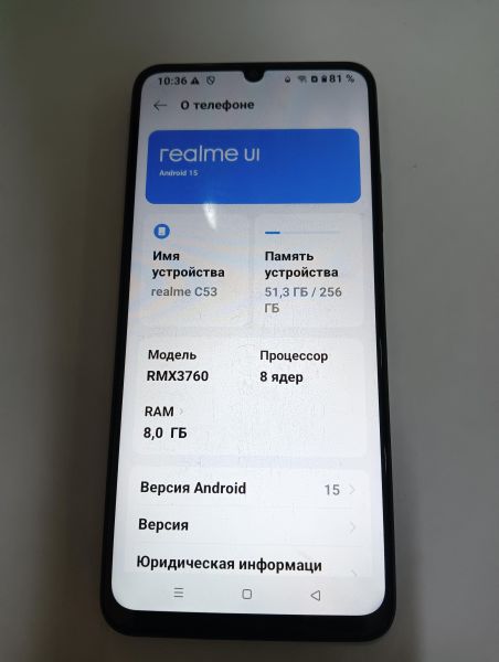 Купить Realme C53 8/256GB (RMX3760) Duos в Иркутск за 6100 руб.
