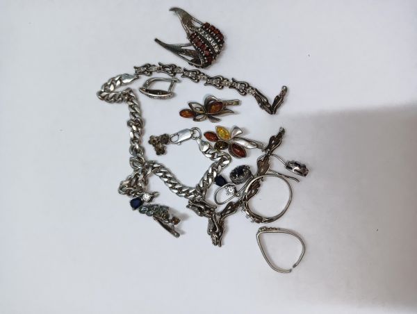 Купить Лом или горсть серебро 925 26,82g, вес изделия 50.06g в Иркутск за 1900 руб.