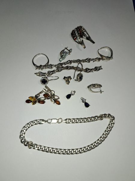 Купить Лом или горсть серебро 925 47,92g, вес изделия 49.92g в Иркутск за 3400 руб.