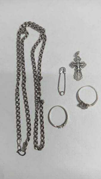 Купить Лом или горсть серебро 925 15,62g, вес изделия 17.34g в Иркутск за 1250 руб.