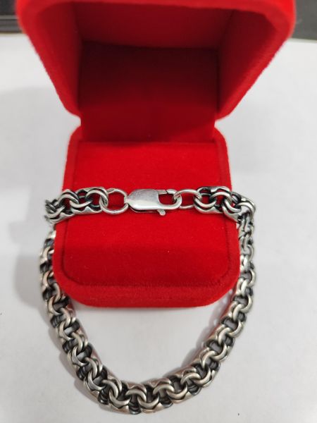 серебряный браслет Браслет серебро 925 19,03g, вес изделия 19.13g, длина 20 см в Иркутск