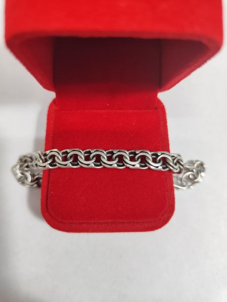 серебряный браслет Браслет серебро 925 15,56g, вес изделия 15.66g, длина 20 см в Иркутск
