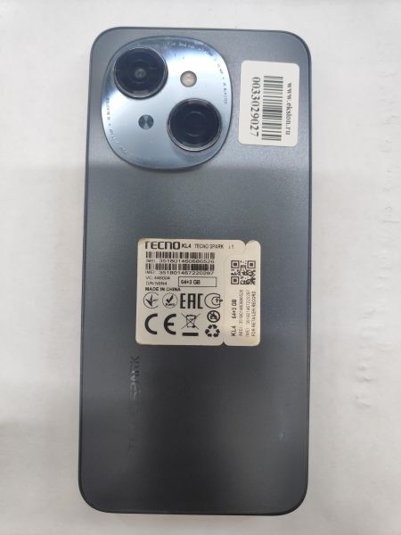 сотовый телефон TECNO Spark Go 1 3/64GB (KL4) Duos в Иркутск