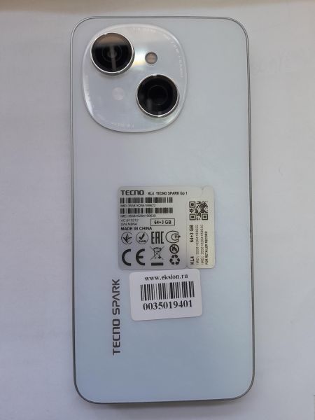 Купить TECNO Spark Go 1 3/64GB (KL4) Duos в Иркутск за 4400 руб.