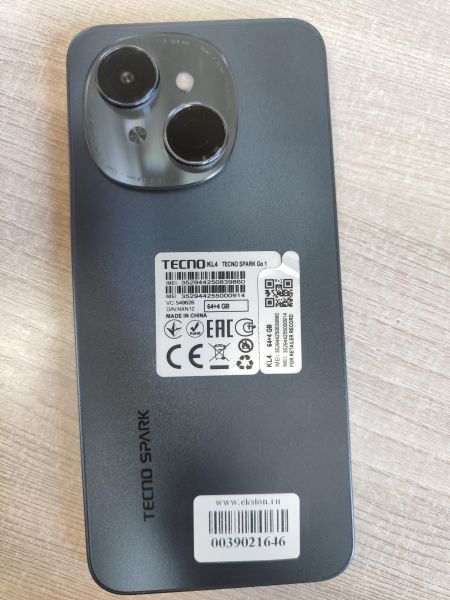 Купить TECNO Spark Go 1 4/64GB (KL4) Duos в Иркутск за 4100 руб.
