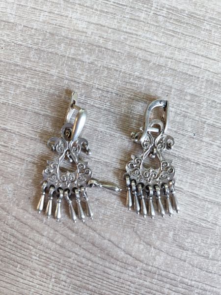 серебряные серьги Серьги серебро 925 10,27g, вес изделия 10.27g в Иркутск