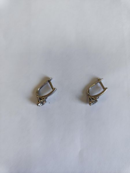 Купить Серьги серебро 925 2,39g, вес изделия 3.47g в Иркутск за 650 руб.