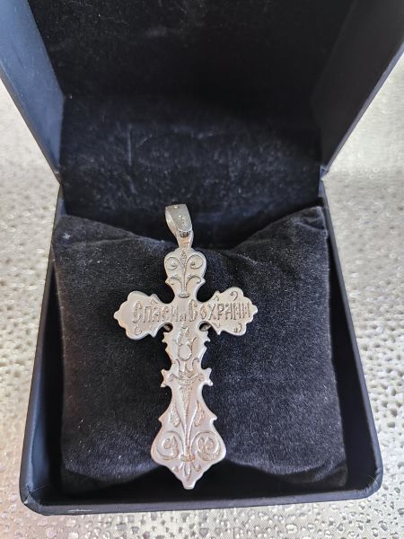 серебряный крест Крест серебро 925 22,30g, вес изделия 22.3g в Иркутск