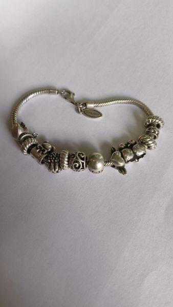 серебряный браслет Браслет серебро 925 30,21g, вес изделия 30.24g, длина 20 см в Иркутск