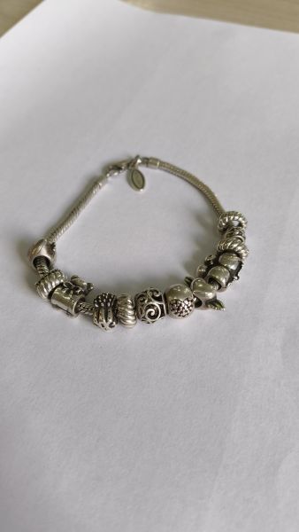 серебряный браслет Браслет серебро 925 30,21g, вес изделия 30.24g, длина 20 см в Иркутск