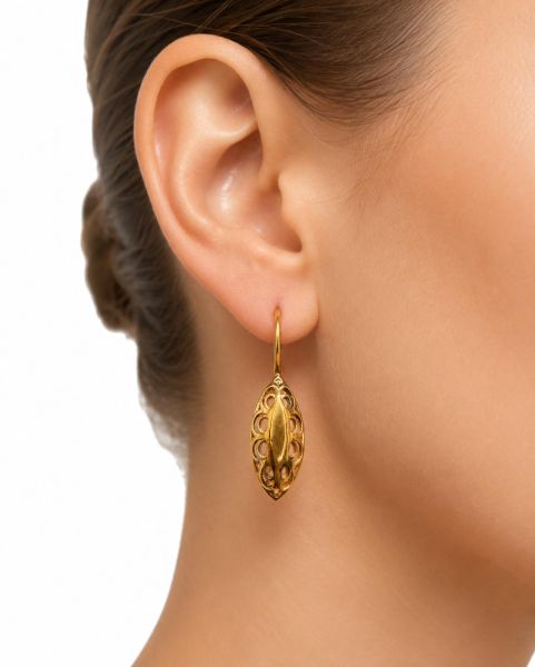 золотые серьги Серьги золото 585 1,30g, вес изделия 1.3g в Иркутск