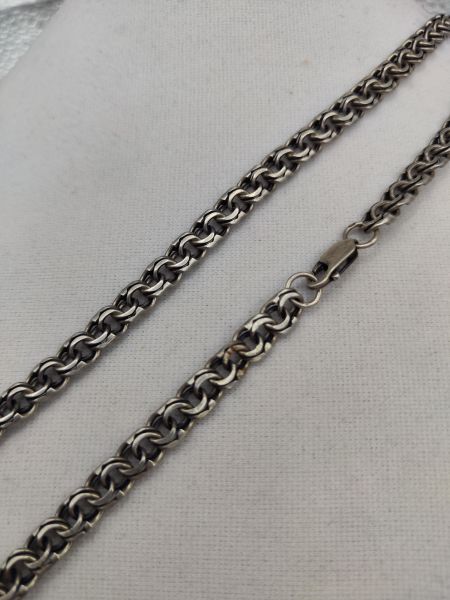 серебряная цепь Цепь серебро 925 29,27g, вес изделия 29.3g, длина 50 см, нет камней в Иркутск