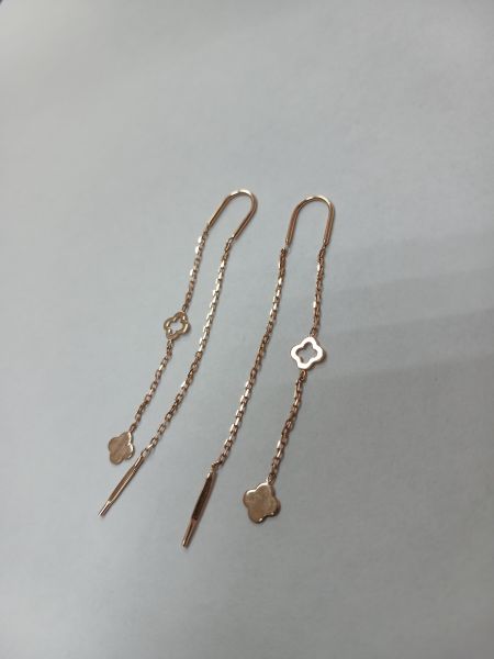 золотые серьги Серьги золото 585 1,01g, вес изделия 1.01g в Иркутск