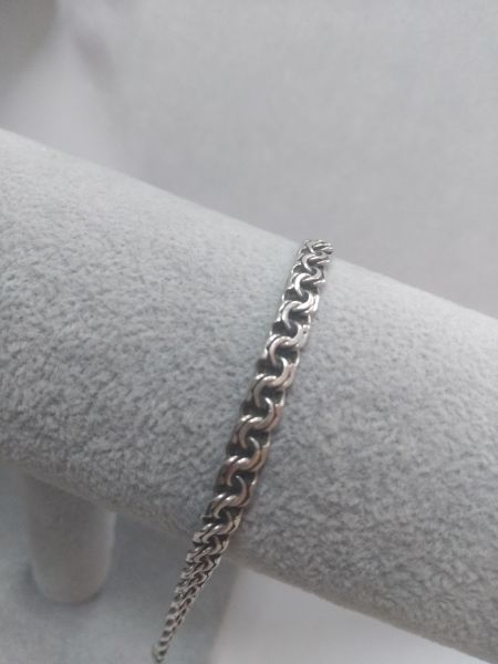серебряный браслет Браслет серебро 925 7,23g, вес изделия 7.23g, длина 18 см в Иркутск