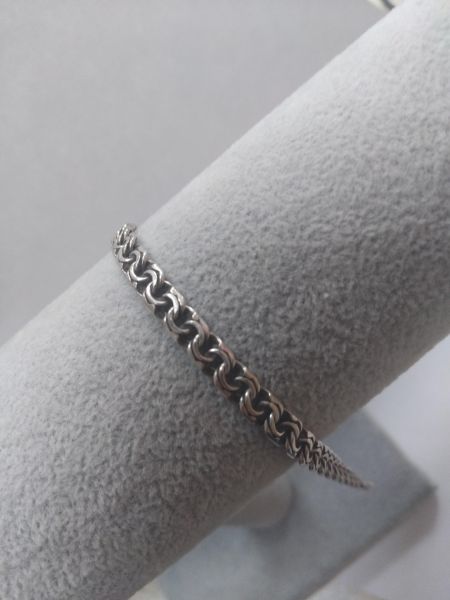 серебряный браслет Браслет серебро 925 7,23g, вес изделия 7.23g, длина 18 см в Иркутск