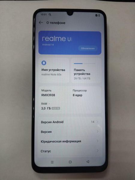 сотовый телефон Realme Note 60x 3/64GB (RMX3938) Duos в Иркутск