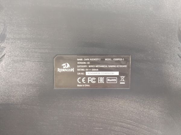 клавиатура Redragon Dark Avenger 2 (K568RGB-2) в Иркутск