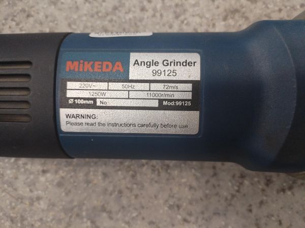 шлифмашина угловая сетевая MiKEDA 99125 в Иркутск