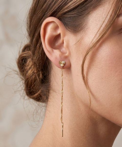 золотая серьга одна Серьга одна золото 585 0,36g, вес изделия 0.36g в Иркутск