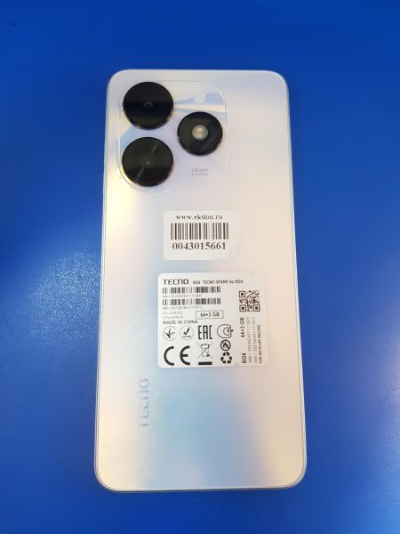 Купить TECNO Spark Go 2024 3/64GB (BG6) Duos в Иркутск за 3700 руб.