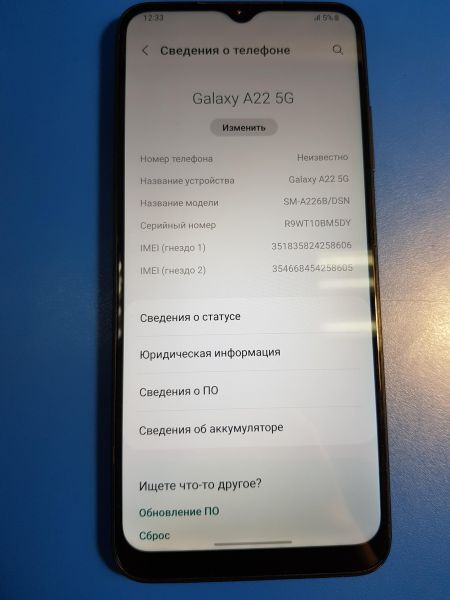 Купить Samsung Galaxy A22/s 5G 4/128GB (A226B) Duos в Иркутск за 5000 руб.