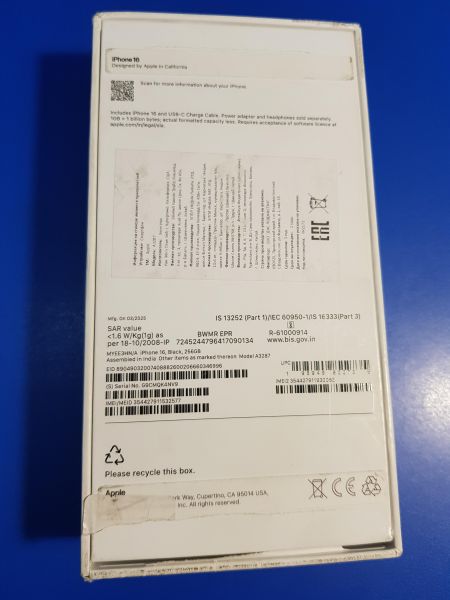 Купить Apple iPhone 16 256GB в Иркутск за 64500 руб.