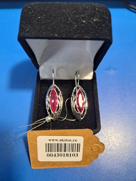 Купить Серьги серебро 925 3,45g, вес изделия 4.33g в Иркутск за 850 руб.