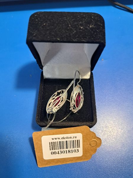 Купить Серьги серебро 925 3,45g, вес изделия 4.33g в Иркутск за 850 руб.