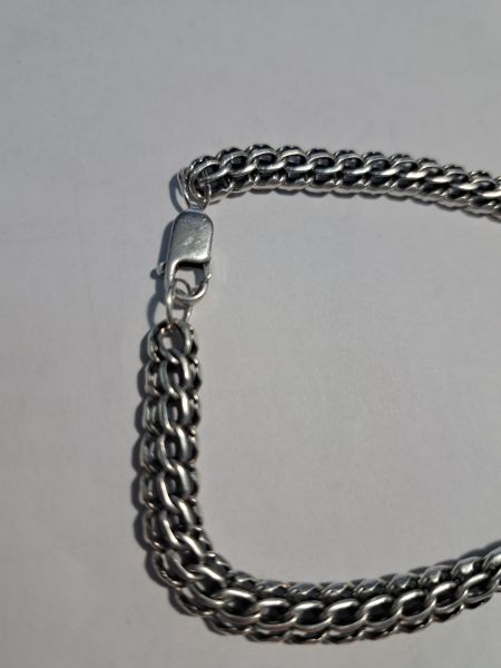 серебряный браслет Браслет серебро 925 11,60g, вес изделия 11.7g, длина 21 см в Иркутск