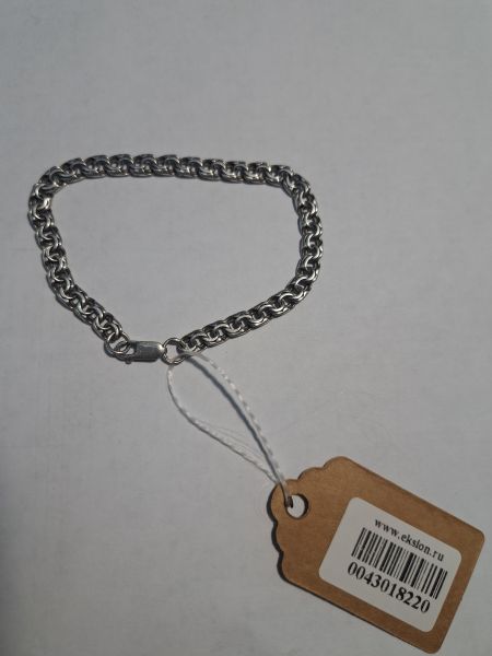 серебряный браслет Браслет серебро 925 7,33g, вес изделия 7.43g, длина 19 см в Иркутск