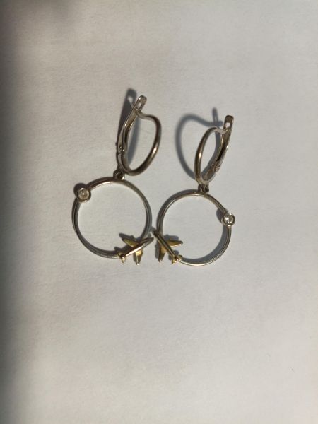 серебряные серьги Серьги серебро 925 3,91g, вес изделия 3.99g в Иркутск