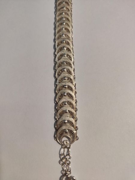 серебряный браслет Браслет серебро 925 10,68g, вес изделия 10.7g, длина 17.5 см в Иркутск