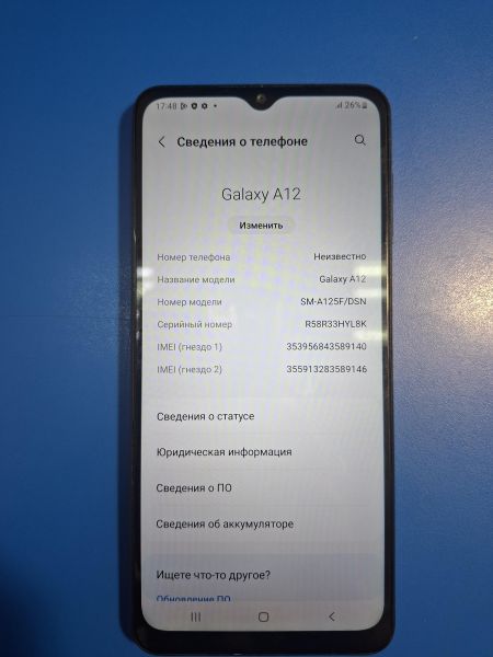 сотовый телефон Samsung Galaxy A12 4/64GB (A125F) Duos в Иркутск