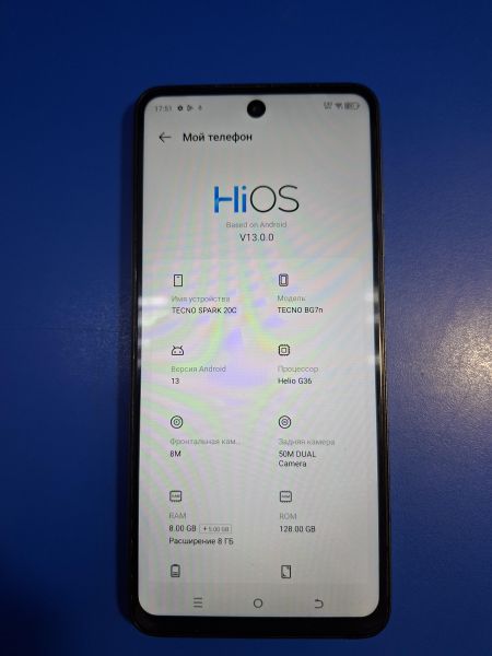 сотовый телефон TECNO Spark 20C 8/128GB (BG7n) Duos в Иркутск