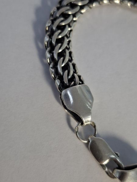 серебряный браслет Браслет серебро 925 29,06g, вес изделия 29.09g, длина 20.5 см, нет камней в Иркутск