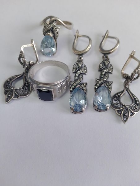 Купить Лом или горсть серебро 925 16,44g, вес изделия 22.44g в Иркутск за 1100 руб.