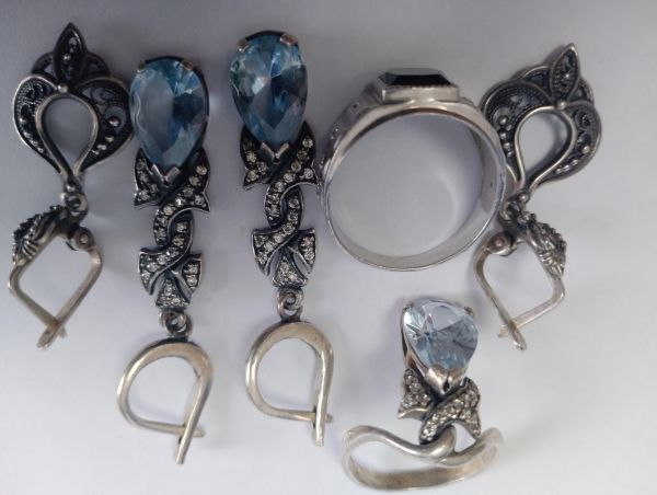 Купить Лом или горсть серебро 925 16,44g, вес изделия 22.44g в Иркутск за 1100 руб.