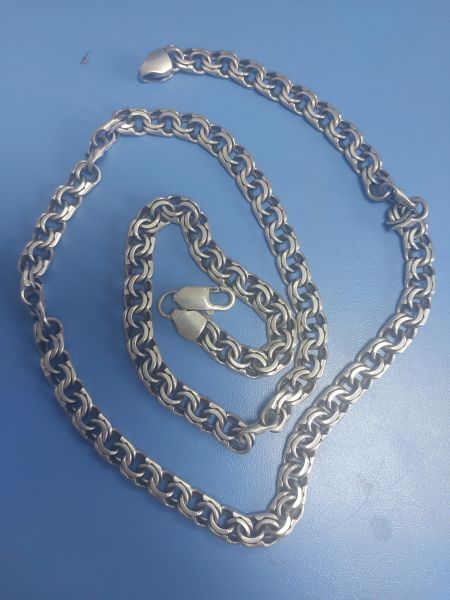 серебряная цепь Цепь серебро 925 53,21g, вес изделия 53.26g, длина 65 см, 00 нет камней в Иркутск