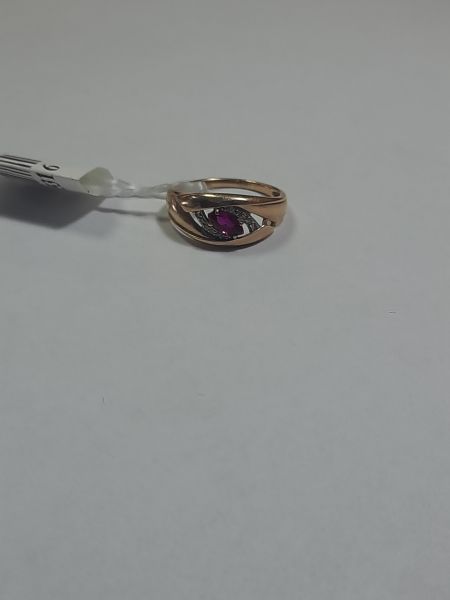 Купить Кольцо золото 585 1,49g, вес изделия 1.61g, размер 15.5 в Иркутск за 8400 руб.