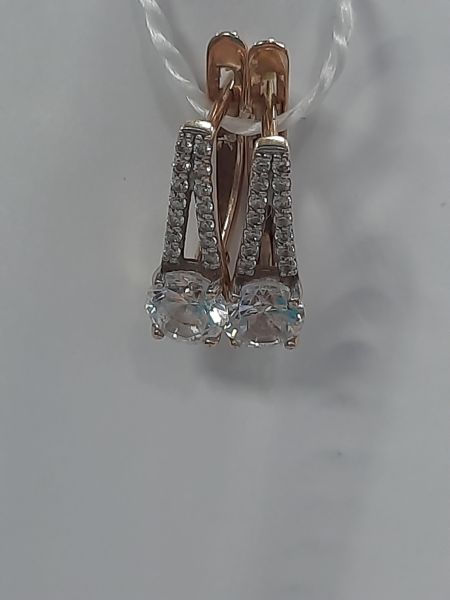 Купить Серьги золото 585 1,76g, вес изделия 2.18g в Саянск за 10200 руб.