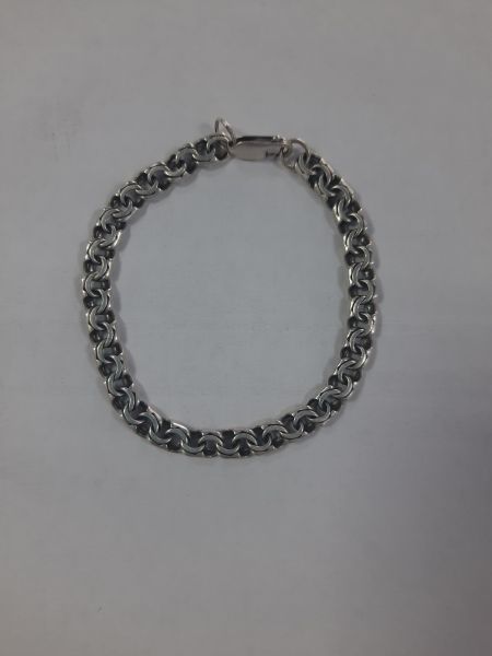 серебряный браслет Браслет серебро 925 10,61g, вес изделия 10.71g, длина 20 см в Иркутск