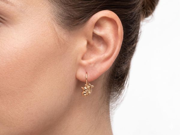 золотые серьги Серьги золото 585 1,26g, вес изделия 1.26g в Иркутск