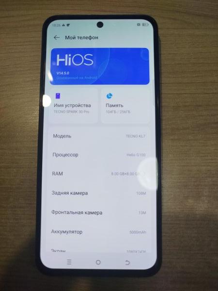 Купить TECNO Spark 30 Pro 8/256GB (KL7) Duos в Шелехов за 8100 руб.