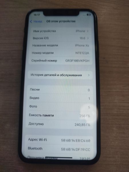 Купить Apple iPhone XS 256GB в Шелехов за 12300 руб.
