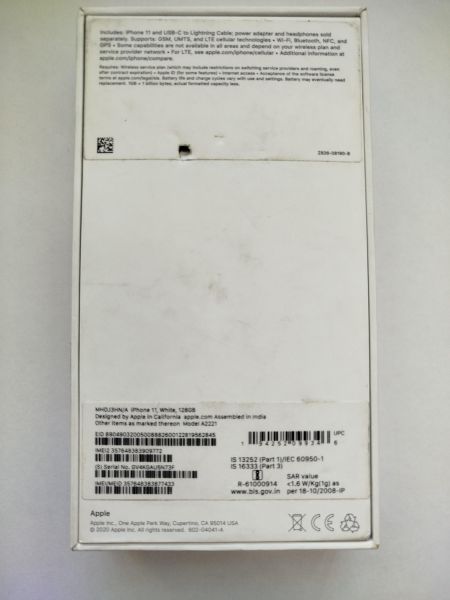 сотовый телефон Apple iPhone 11 128GB в Шелехов