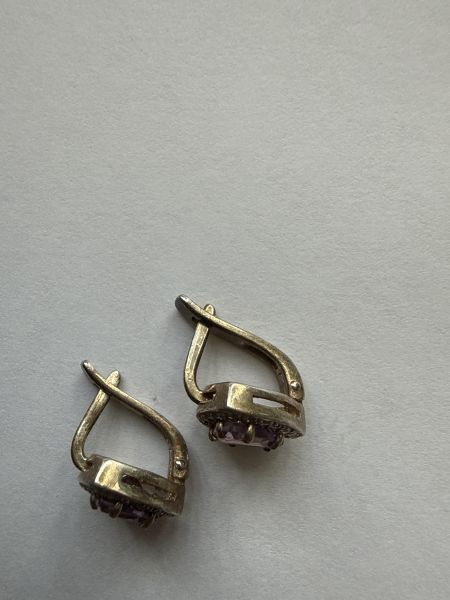 серебряные серьги Серьги серебро 925 2,68g, вес изделия 3.87g в Шелехов