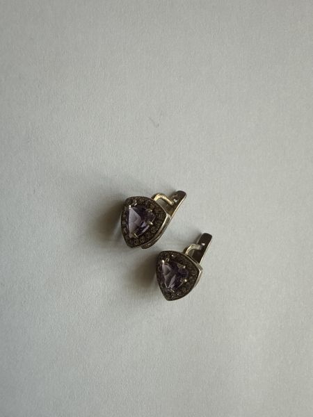 серебряные серьги Серьги серебро 925 2,68g, вес изделия 3.87g в Шелехов