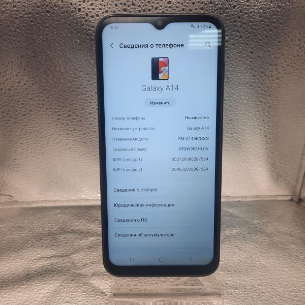 Купить Samsung Galaxy A14 4/128GB (A145F) Duos в Томск за 4500 руб.