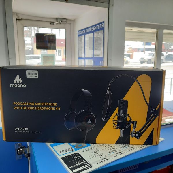 Купить Maono AU-A03H (наушники, микрофон, стойка) в Томск за 2800 руб.