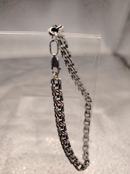 серебряный браслет Браслет серебро 925 9,71g, вес изделия 9.71g, длина 20 см в Томск